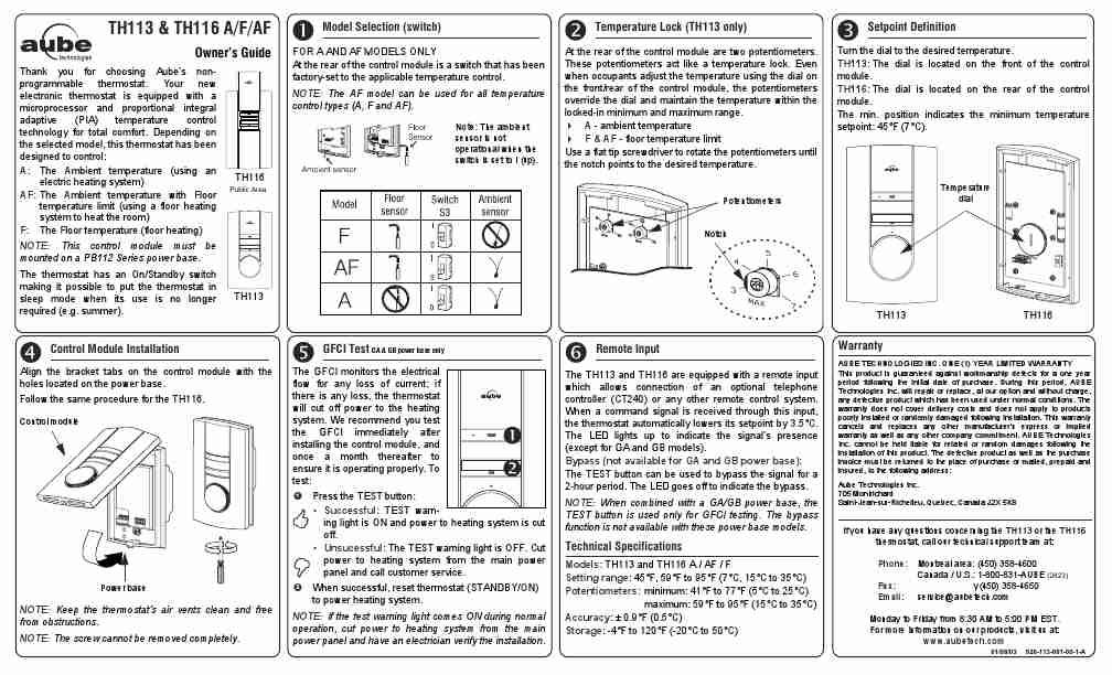 Aube Technologies Thermostat TH113 A-page_pdf